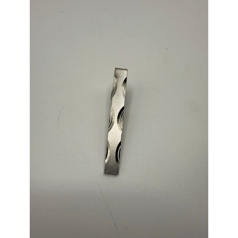 Men's Dante Silver Tone Patterned Tie Clip Bar One Size Accessories